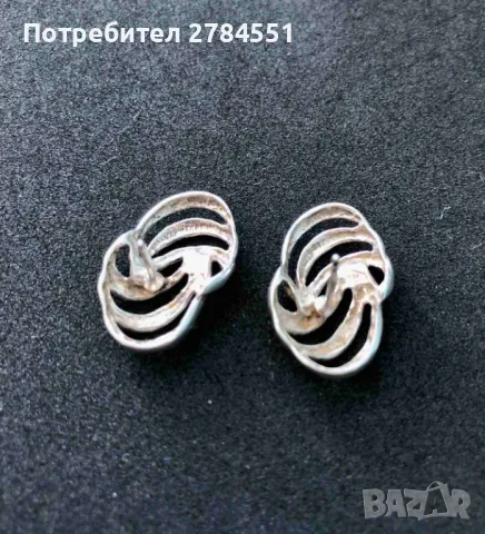 обеци сребърни (sterling) , снимка 2 - Обеци - 49650578