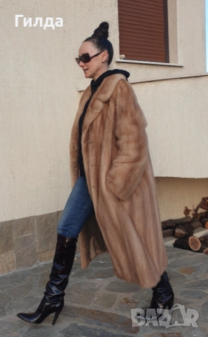 манто от норка / визон Италия М, снимка 3 - Палта, манта - 52427851