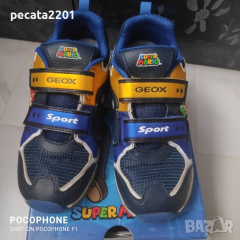 Продавам - детски светещи маратонки Geox Nintendo Super Mario номер 34, снимка 8 - Детски маратонки - 37972478