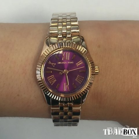 Michael Kors MK3273 Lexington Petite Purple. Нов дамски часовник, снимка 3 - Дамски - 38831914