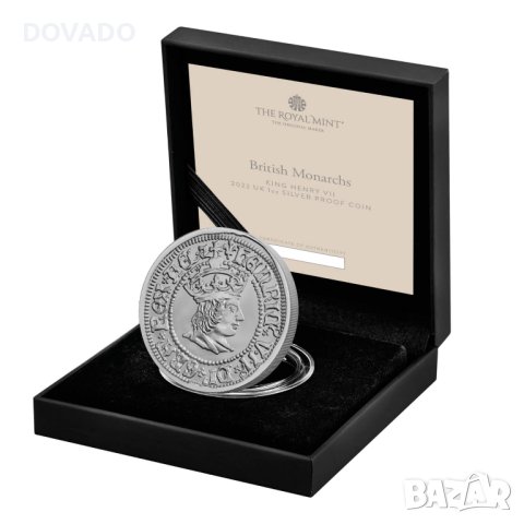 2022 Henry VII - 1oz £2 - NGC PF70 First Releases - Възпоменателна Монета - Кутия и Сертификат #154, снимка 3 - Нумизматика и бонистика - 43709821