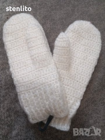 Плетени ръкавици с един пръст, снимка 3 - Шапки, шалове и ръкавици - 43997543