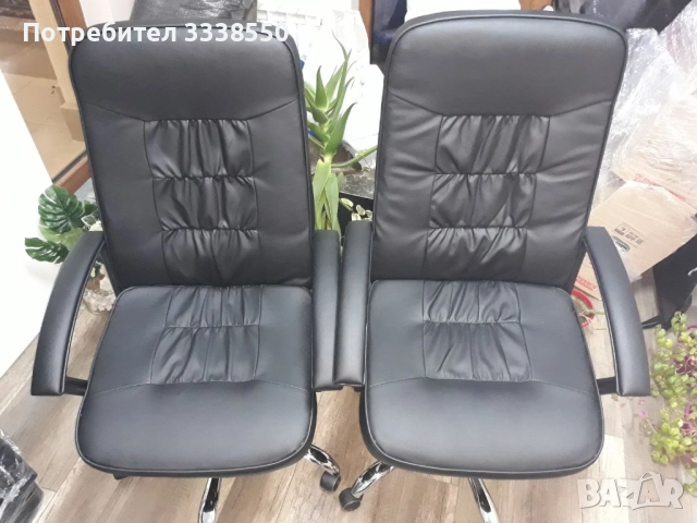 Офис стол на половин цвна, снимка 4 - Столове - 52951920