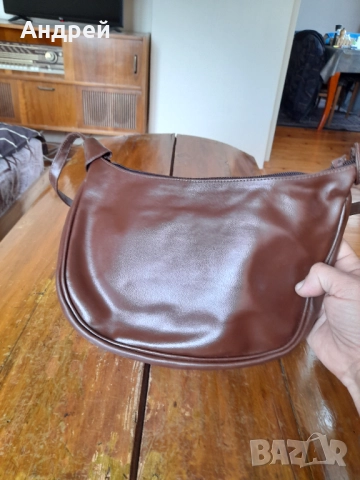 Стара дамска кожена чанта #30, снимка 5 - Други ценни предмети - 52954719