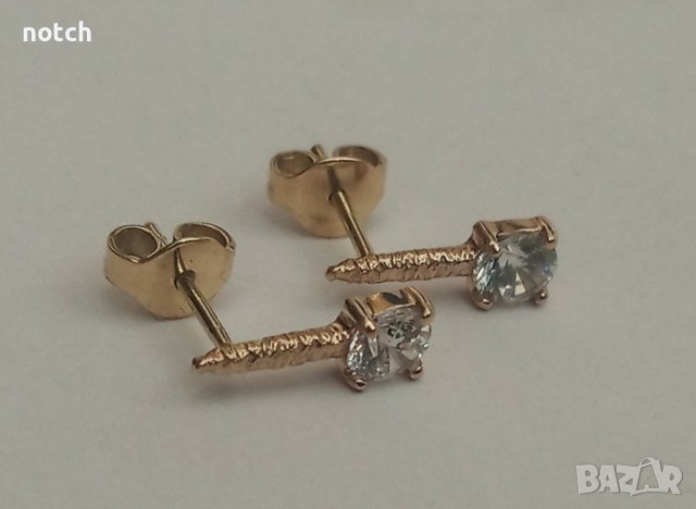 Златни обеци, снимка 3 - Обеци - 43802104