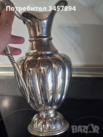 Испанска сребърна кана, снимка 5 - Антикварни и старинни предмети - 52811021