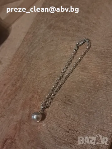 Сребърна гривна, снимка 3 - Гривни - 48350267