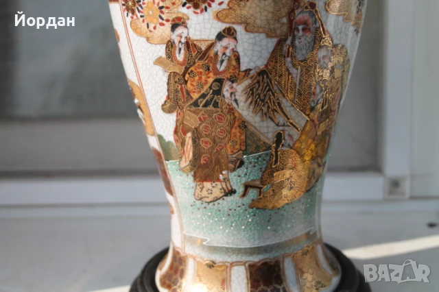 Китайска порцеланова лампа, снимка 12 - Антикварни и старинни предмети - 50798571