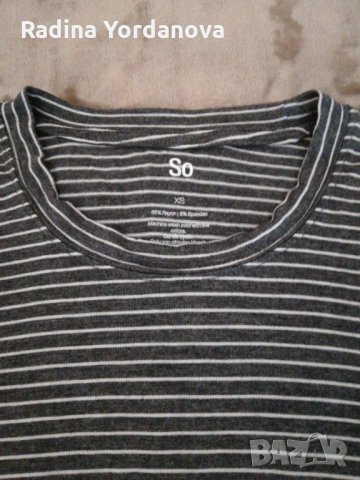 Тениска на райета закупена от Америка с р-р XS, снимка 2 - Тениски - 26780180