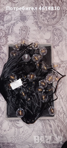 G40 LED Екстериорни декоративни лампички 45 м / 62 броя + 2бр. , снимка 8 - Лед осветление - 52021276