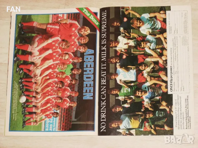 Оригинални стари английски футболни списания Мач /Match/от 1979 г Манчестър Юнайтед, Лийдс, Абърдийн, снимка 17 - Списания и комикси - 48338082