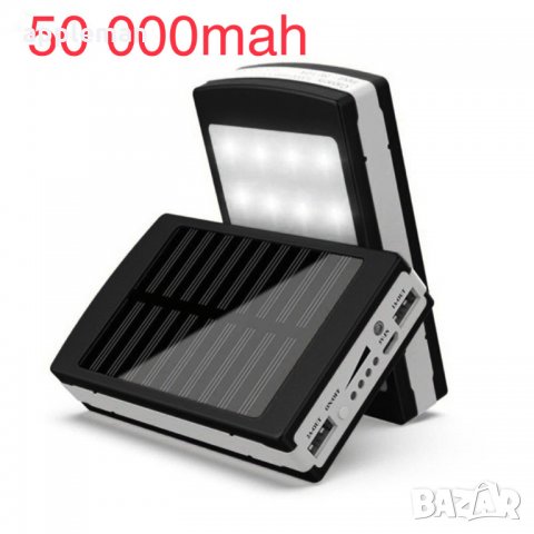 Соларна външна батерия power bank 60000mah с led фенер телефон iphone, снимка 13 - Външни батерии - 28865422