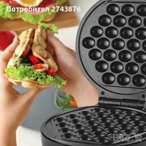  Гофретник за бъбъл-вафла MUHLER MHT-838, 1000W, снимка 5 - Гофретници - 47635068