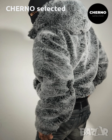 ZARA Яке от изкуствен косъм с качулка – Размер L – Ново без етикети, снимка 9 - Якета - 52860348