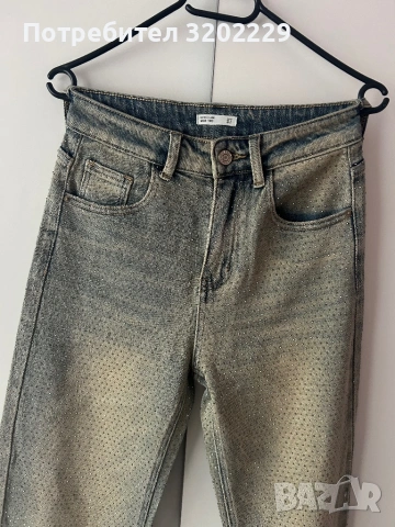 Дамски дънки с камъни , снимка 2 - Дънки - 53323387