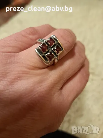 Сребърен пръстен, снимка 2 - Пръстени - 48759242