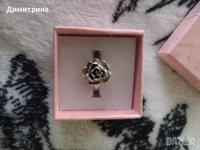 Дамски пръстен с печат 925, снимка 4 - Пръстени - 49605863