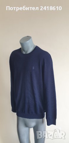 POLO Ralph Lauren Merino Wool Slim Fit  Mens Size L  ОРИГИНАЛ! Мъжки тънък Вълнен Пуловер!, снимка 3 - Пуловери - 43777351