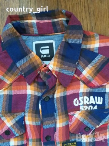 g-star midnight bergen shirt - страхотна мъжка риза КАТО НОВА, снимка 4 - Ризи - 27110632