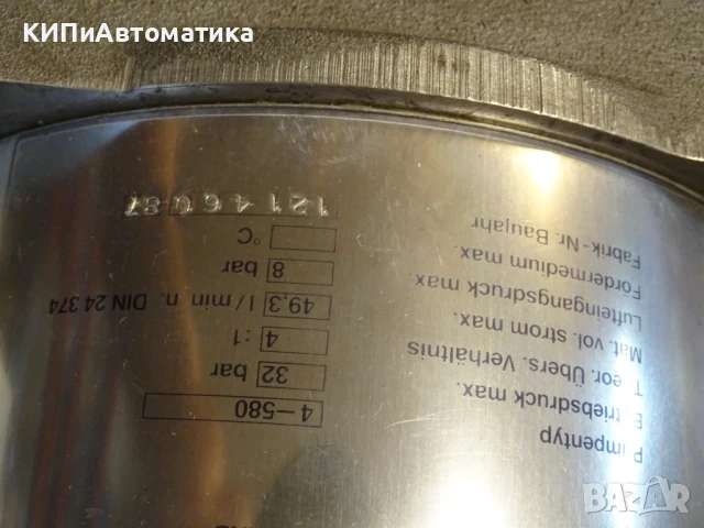 високонапорна бутална помпа Wagner typ 4-580 High Pressure Piston Pump, снимка 4 - Резервни части за машини - 50909610