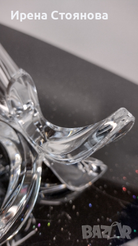 Кристална ваза d'Arques  France. Височина 22 см. Нова, в оригинална опаковка. , снимка 5 - Вази - 44852824