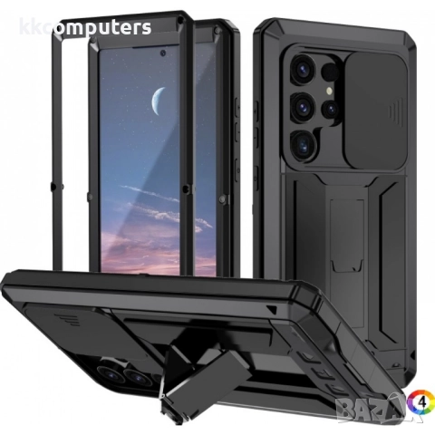 Samsung Galaxy S24 Ultra 5G R-JUST Удароустойчив Калъф и Протектор