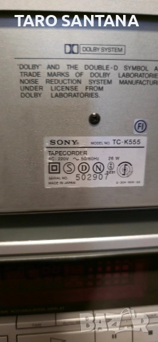 SONY TC-K 555 TOP, снимка 9 - Декове - 45201636
