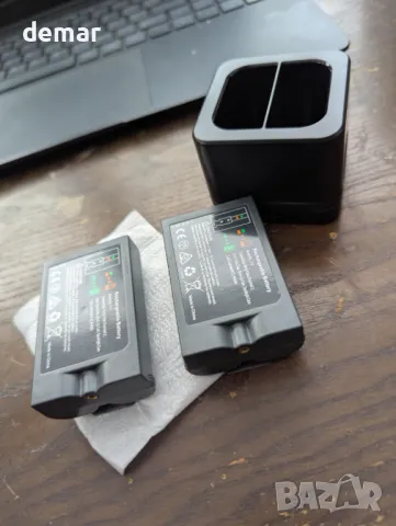 2 батерии 3,65 V 6040 mAh със зарядна станция за Ring Doorbell Camera 2/3/3+/4, снимка 8 - Друга електроника - 49086830