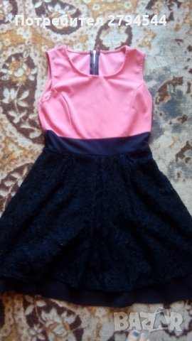 НАМАЛЕНИЕ!!!Чисто нова рокля в розово и черно, снимка 1 - Рокли - 33417642