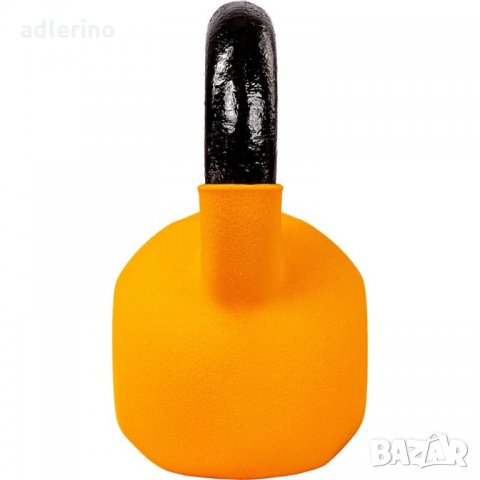  Пудовка чугун, неопрен, 6 кг, оранжева, фитнес гира, спортна пудовка Ново, снимка 2 - Фитнес уреди - 34394620