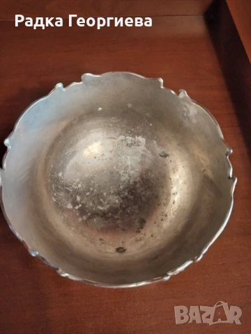 Посребрена италианска купа , снимка 4 - Антикварни и старинни предмети - 51085001