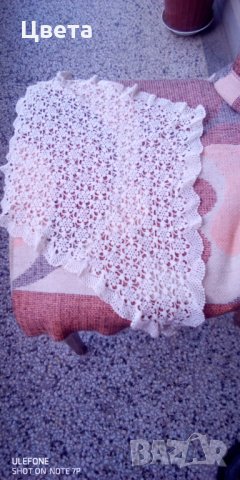 Плетена покривка на една кука , снимка 4 - Покривки за маси - 32989955