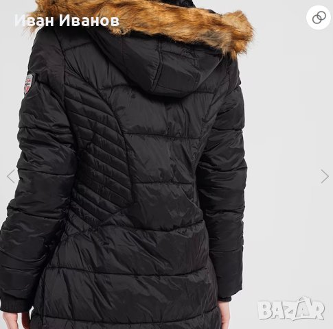Geographical Norway Подплатена зимна парка Abeille с качулка Размер С-М, снимка 5 - Якета - 43381455