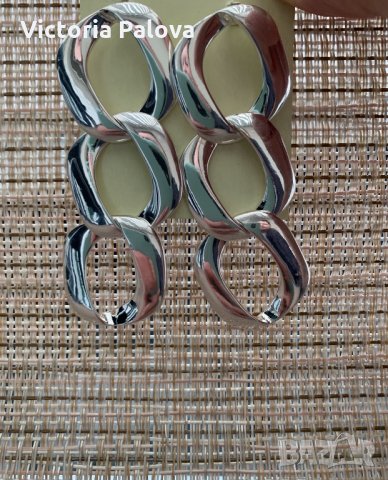 Мега модерни големи обеци statement , снимка 2 - Обеци - 32252434