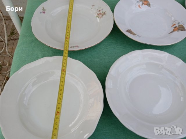 Стар порцелан чинии 12 части, снимка 13 - Чинии - 36615287