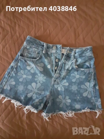 Дънкови панталони на цветя