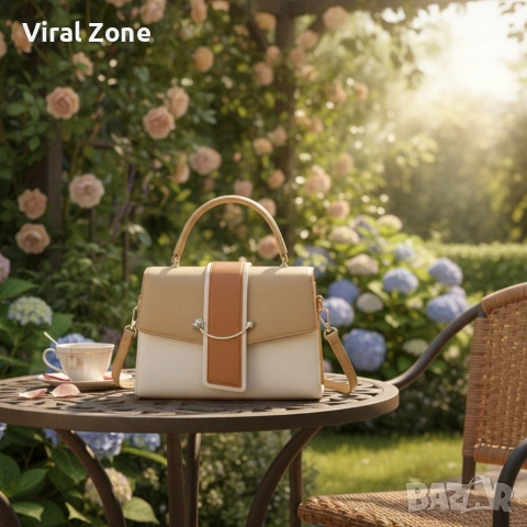 Елегантна дамска чанта в 7 цвята - компактна и стилна за всеки повод, снимка 6 - Чанти - 53436170