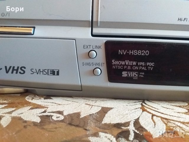 Panasonic Super S-VHS ET NV-HS820 EG Записващо видео, снимка 14 - Плейъри, домашно кино, прожектори - 32965078