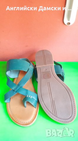 Английски дамски сандали естествена кожа-2 цвята, снимка 7 - Сандали - 28580151