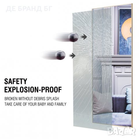 Огледало с рамка за стена в цял ръст AA01016ZZE001 , снимка 6 - Огледала - 35067668