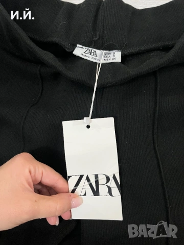 Черен панталон модел Zara, снимка 5 - Панталони - 53092596
