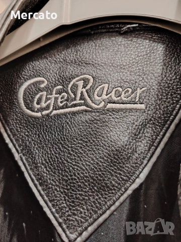Кожено мото  яке стил "Cafe Racer" , снимка 2 - Аксесоари и консумативи - 52322705