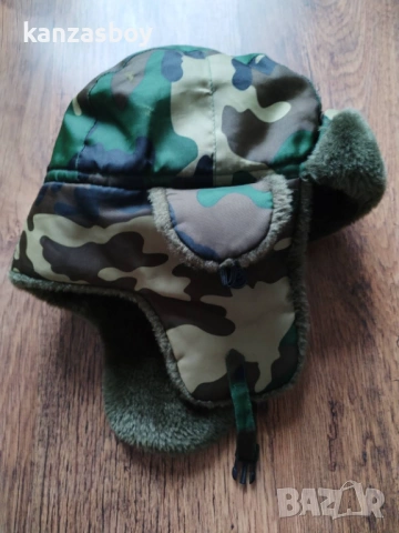 Mil-Tec Outdoor - зимна ловна ушанка КАТО НОВА С, снимка 3 - Шапки - 53418498