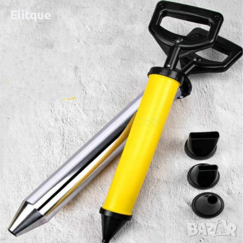 Ръчна помпа за цимент с 4 накрайника – за фугиране