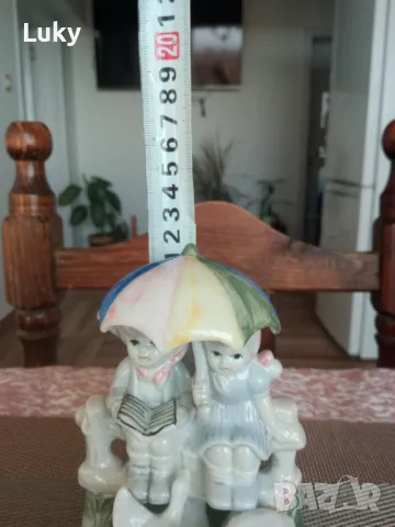 Идилия!Прекрасно произведение на изкуството.Порцелан-Германия., снимка 6 - Статуетки - 47830138