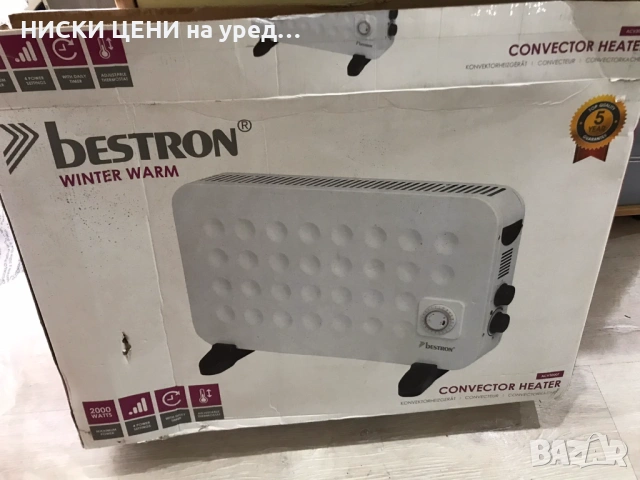 "Конвектор с таймер Bestron ACV3000T, 2000W "