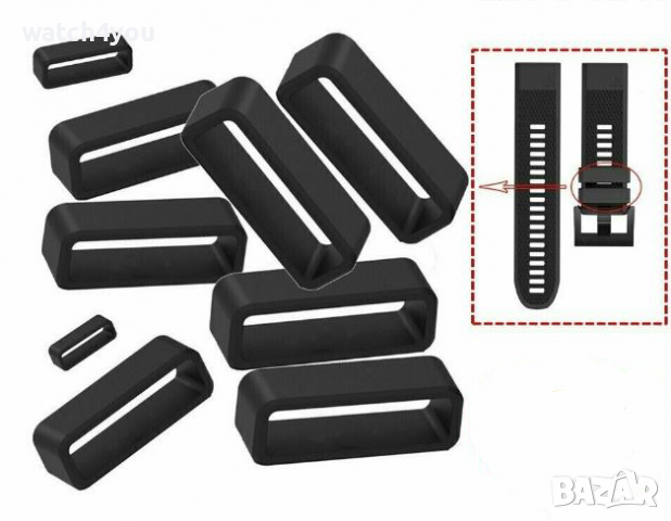 НОВА ГАЙКА/ХАЛКА ЗА СИЛИКОНОВА КАИШКА ЗА ЧАСОВНИК.ГАЙКИ ДЪРЖАЧИ ЗА СИЛИКОНОВИ КАИШКИ, снимка 8 - Каишки за часовници - 29625173