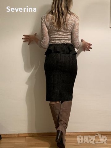 Patrizia pepe *Нова, молив пола с колан пеплум 42, снимка 10 - Поли - 44116163