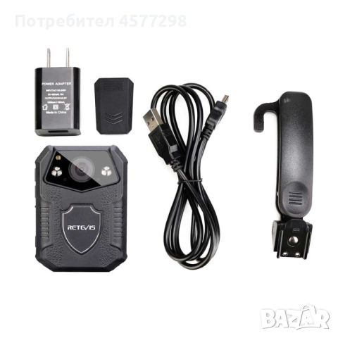 RT77 Водоустойчива HD полицейска камера за носене на тяло, снимка 4 - Камери - 52498180