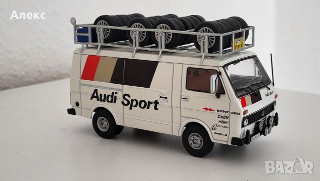 Колекционерски метален Rally сервизен бус Volkswagen LT35 Audi Sport 
